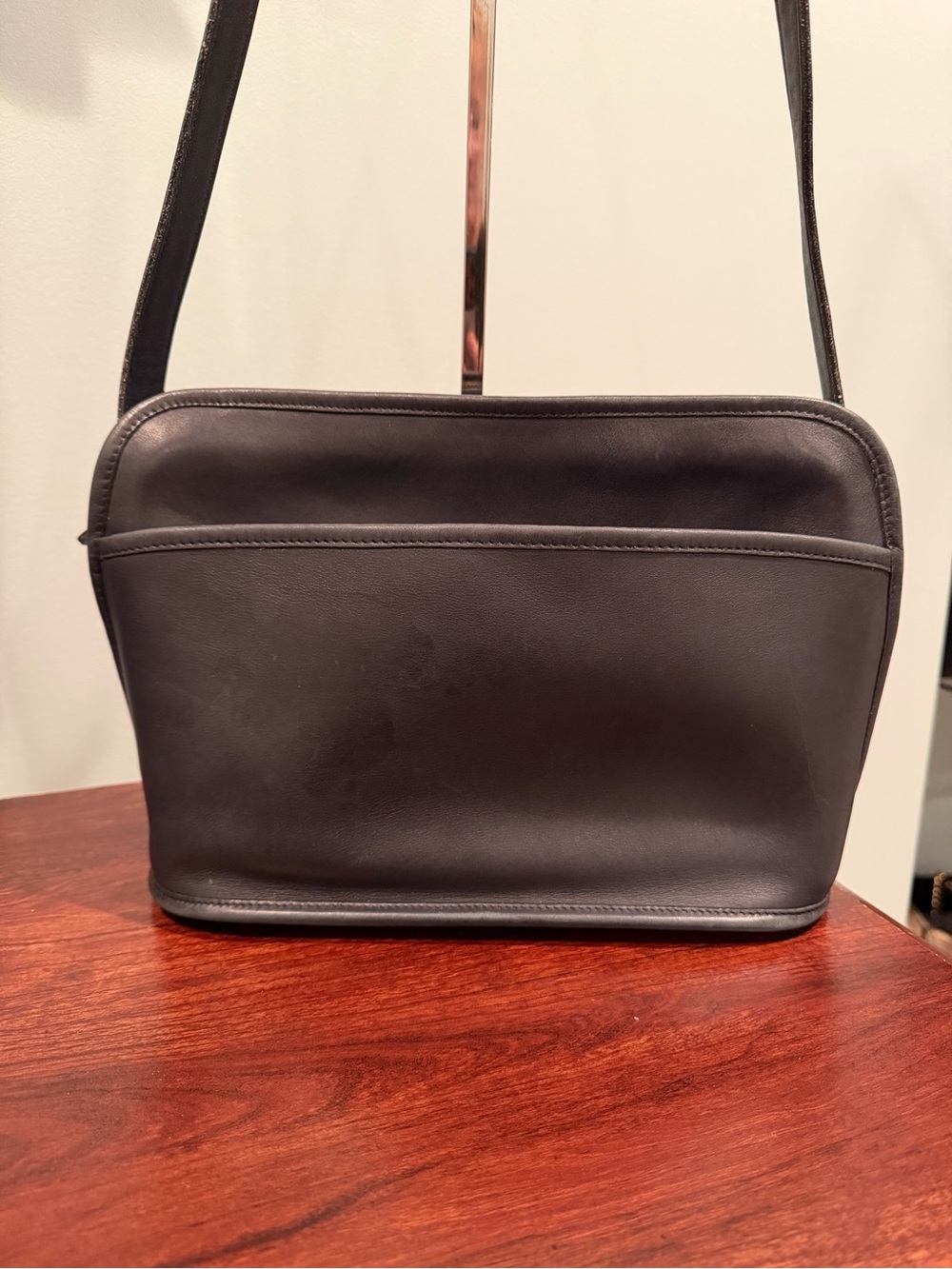 Coach Vintage Oliver Black Leather Shoulder Bag
